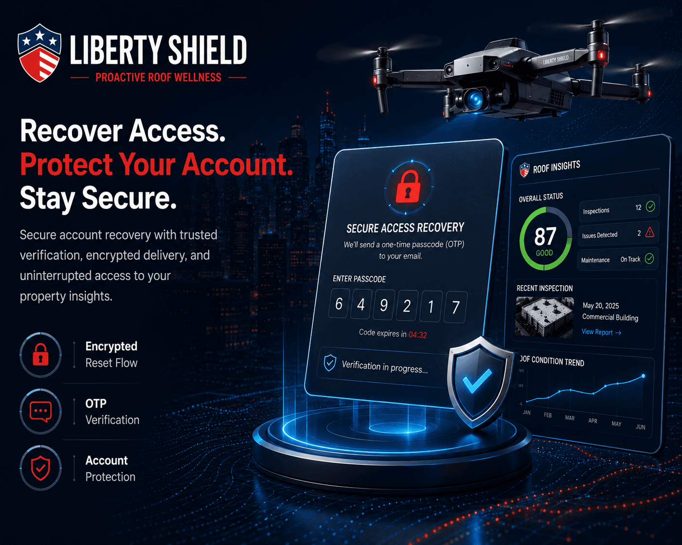 Liberty Shield secure account recovery